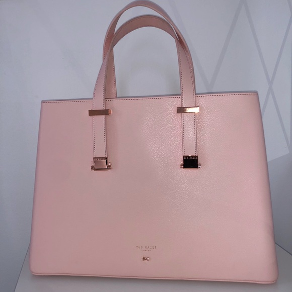 New Ted Baker Powder Pink Bow Tote Bag – Elegant and Versatile - Picture 2 of 6